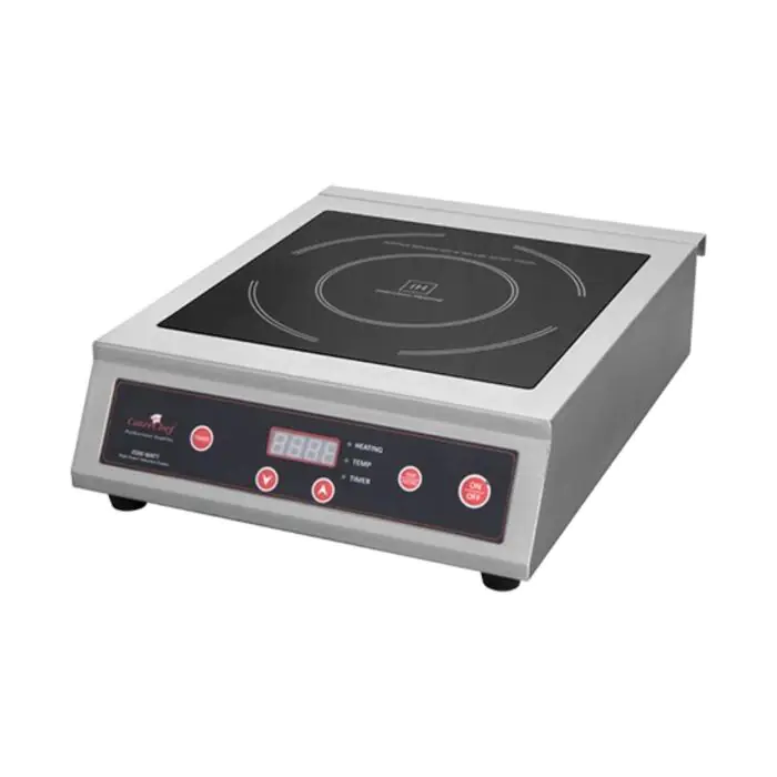 Kooktoestel - H 12.1 x 34 x 44.5 CM - 6.6 KG - 220 - 240 V - 3500 W - RVS - +60°C / +240°C - Inductie - Caterchef - 688060 688060 €185.32 Inductie kookplaat