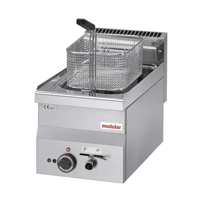 Friteuse - H 28 x 30 x 60 CM - 15 KG - 380 - 415 - Zonder - Stekker V - 7500 W - RVS - 10 Liter - Elektrisch - Modular - 316654 316654 €875.00 Friteuses 400 volt