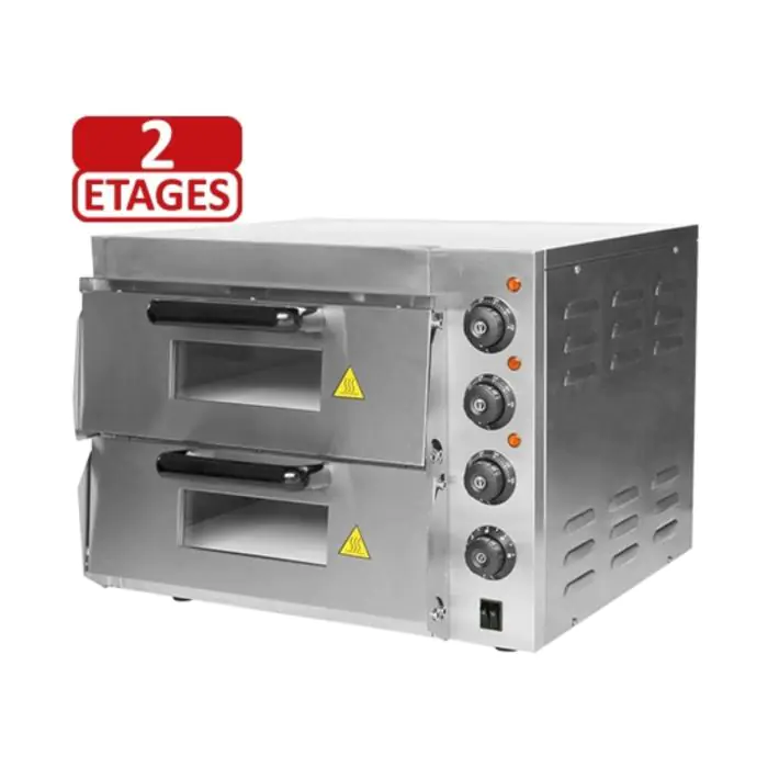 Pizza Oven - H 43.4 x 56 x 58.5 CM - 36 KG - 220 - 240 V - 3000 W - RVS - +50°C / +350°C - Caterchef - 688172 688172 €273.37 Elektrische pizzaovens