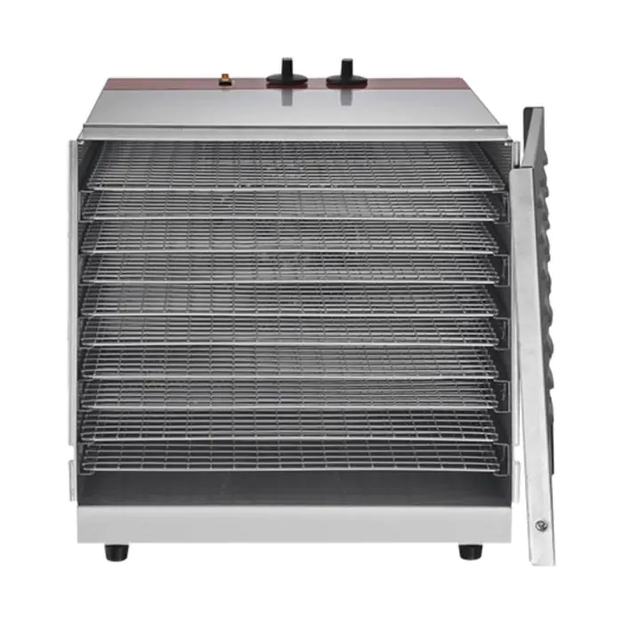 Voedsel Droogoven - H 43.3 x 43.5 x 51.1 CM - 13.8 KG - 220 - 240 V - 1000 W - RVS - +30°C / +75°C - Caterchef E680080 €217.56 Voedseldroger