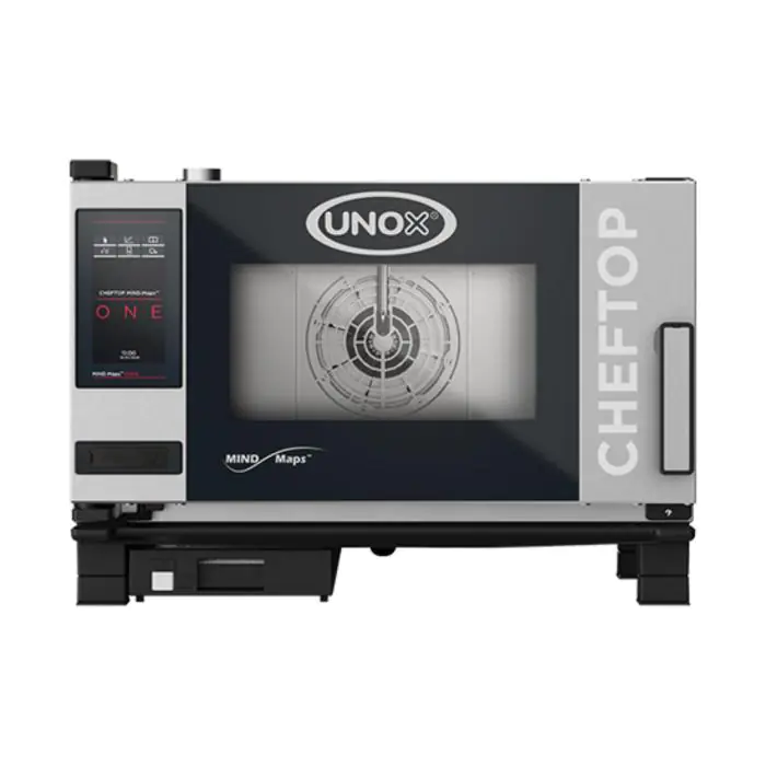Cheftop Mindone - H 53.8 x 75 x 78.3 CM - 53.8 KG - 220 - 240 V - 3000 W - RVS - +30°C / +260°C - Unox - 596210 E596210 €3,060.33 Combisteamers