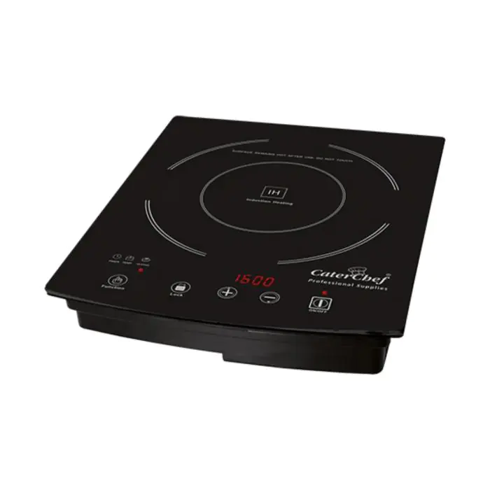 Kooktoestel - H 7.2 x 29.5 x 35.7 CM - 2.6 KG - 220 - 240 V - 1800 W - RVS - +60°C / +240°C - Inductie - Caterchef - 688067 E688067 €60.19 Inductie kookplaat