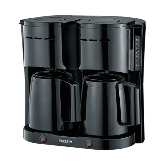 Koffiezetapparaat - H 36.5 x 39.5 x 25.5 CM - 4.38 KG - 220 - 240 V - 2000 W - Kunststof - Zwart - 1 Liter - Severin - 910016 E910016 €136.00 Koffiezetapparaat