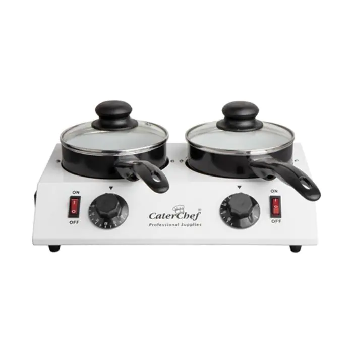 Chocolade Warmer - H 15.8 x 35 x 22.8 CM - 2.83 KG - 220 - 240 V - 80 W - RVS - 1.25 Liter - +30°C / +80°C - Caterchef - 921540 E921540 €53.55 Chocolade / sauzen verwarmers