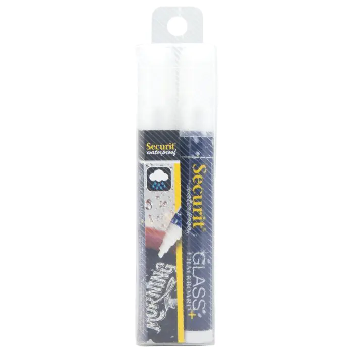 Krijtstift - 2 Stuks - Watervast - Wit - 2-6 MM - Securit SMA610-V2-WT €7.45 Krijtborden