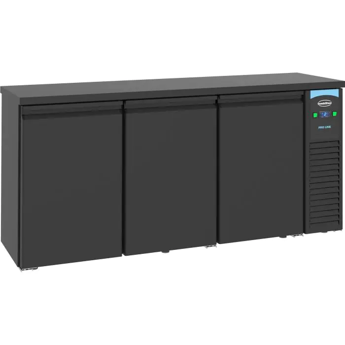 Barkoelkast - 500 Liter - 3-Deurs - Geforceerd - Zwart - Combisteel 7489.5275 €2,020.76 Tafelmodel koelkast