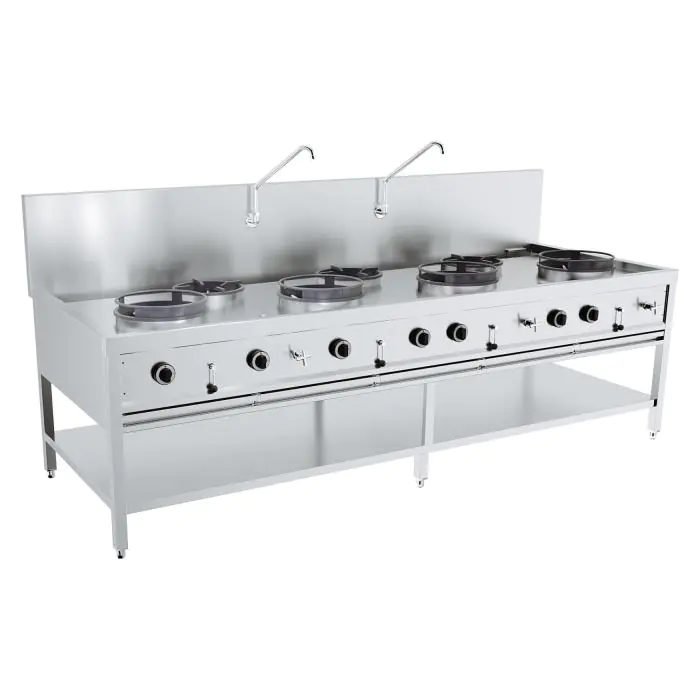 Gas Woktafel 4X17Kw + 3X9Kw - Staand model - Gas 7178.1215 €7,917.80 Woktafel