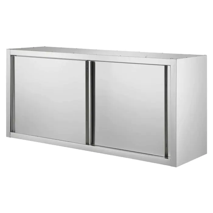 Wandkast - Schuifdeuren - H 65 x B 180 x D 40 CM - RVS  - G-Line GL-155986 €339.00 Warmhoudkasten