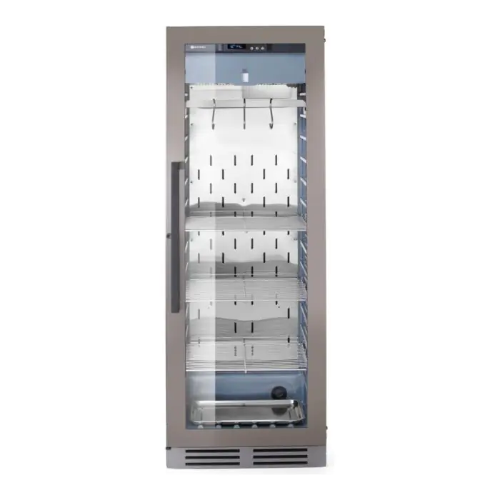 Dry Age Kast - Glazen Deur - 1-Deurs - 352 L - 230V - RVS - Hendi H204986 €3,295.00 Dry aged kasten