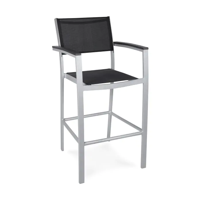 Terras Barkruk Moon Super - Antraciet - Textilene/Aluminium - G-Line HW-44531 €99.95 Terras barkrukken