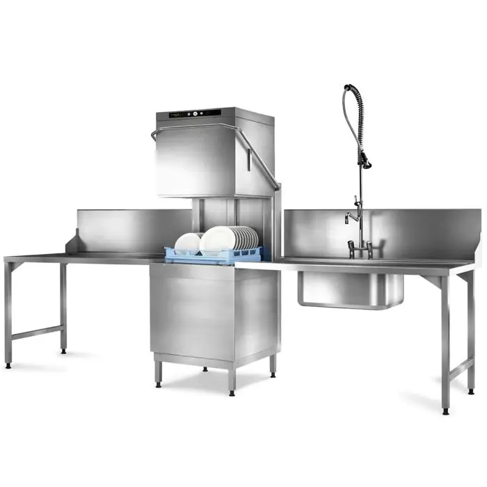 Doorschuifvaatwasser - Zonder Ingebouwde Waterontharder - ECO-H604B-S - Hobart ECO-H604B-S €7,040.00 Doorschuifvaatwassers
