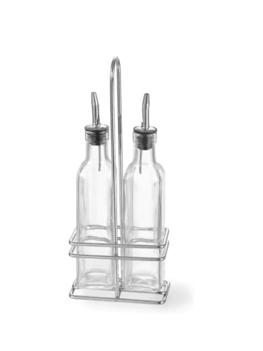 Olie en azijn menage - RVS - H 32.5 X 6 X 11.5 CM - Hendi - 460245 460245 €10.75 Peper & zout