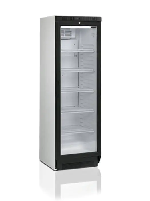 Koelkast - 372 Liter - 1-Deurs - Glazen Deur - Geventileerd - Zilver - Tefcold HW-021976 €699.00 Koelkasten met glazen deur