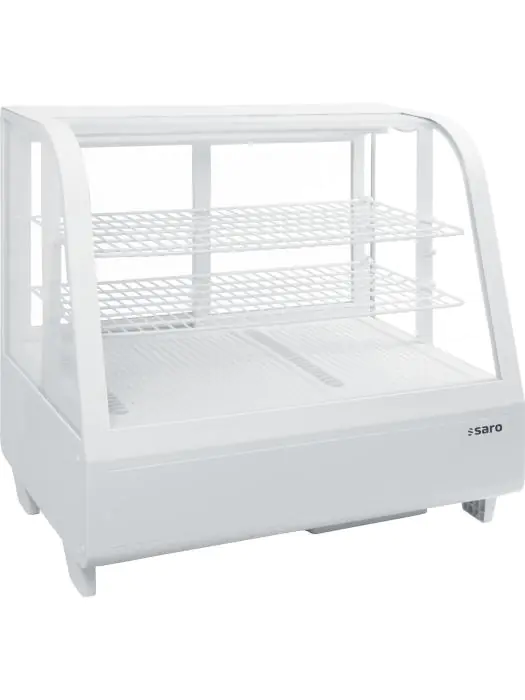 Opzetkoelvitrine - Digitale Temperatuurregeling - Wit - Kunststof - 100 Liter - 230V - H 67.5 x B 68.2 x D 45.5 CM - Saro - 330-1031 330-1031 €472.00 Koelvitrine