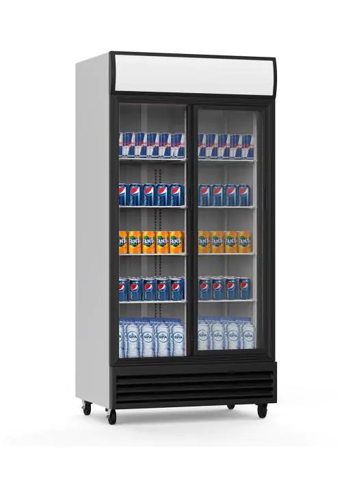 Koelkast - 800 Liter - 2-Deurs - Glazen Deur - Geventileerd - Zilver - G-Line HW-FC-LS88BH €899.00 Koelkasten met glazen deur