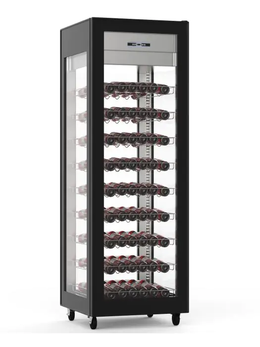 Wijnklimaatkast - Glazen Deur - 400 Liter - Zwart - 1 Zone - G-Line HW-058048 €1,599.00 Wijnklimaatkasten