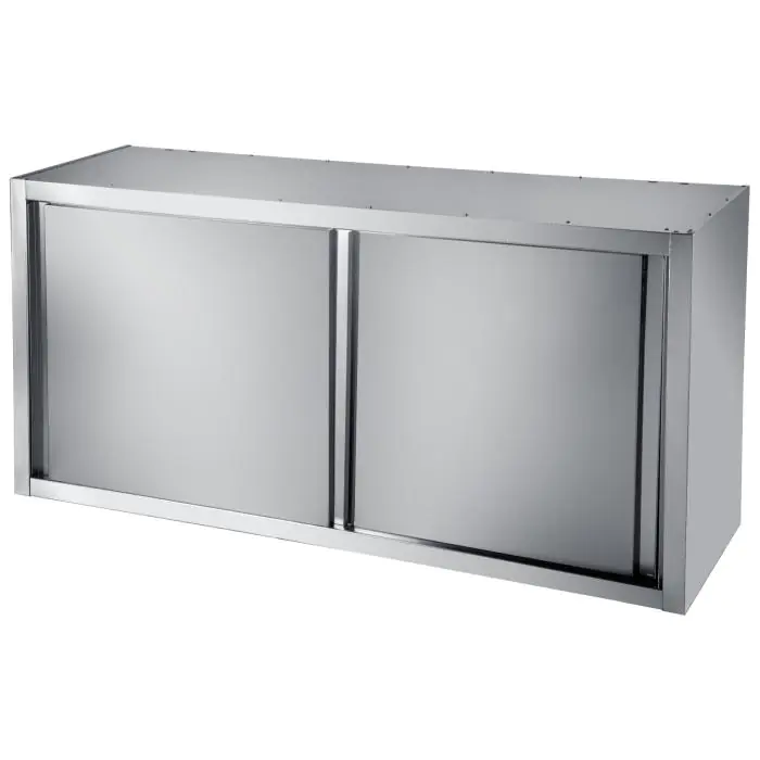 Wandkast - Schuifdeuren - H 65 x B 160 x D 40 CM - RVS - G-Line GL-155985 €319.00 Warmhoudkasten