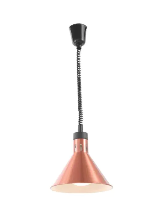 Warmtelamp verstelbaar conisch - Aluminium - H 25 X 27.5 CM - Hendi - 273876 273876 €65.37 Warmhoudlamp