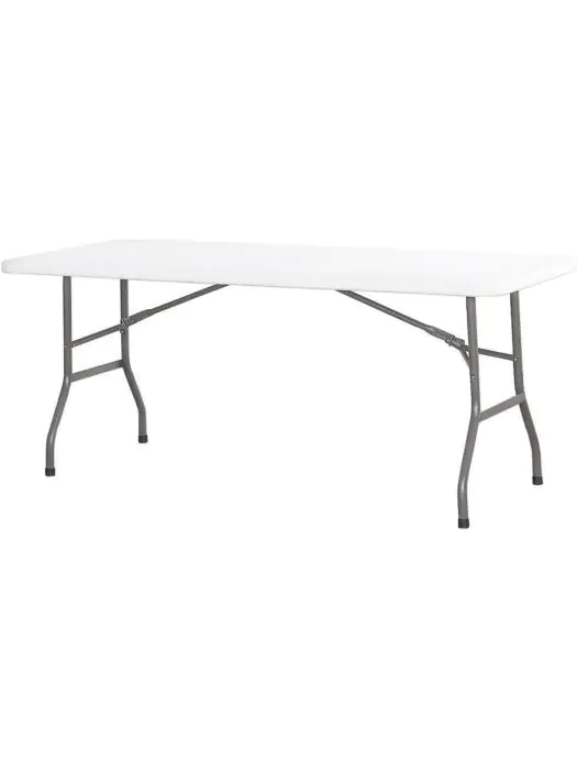 Tafel inklapbaar - 180 x 74 Cm - Wit/ Grijs - Buffet 810897 €76.50 Inklapbare tafels
