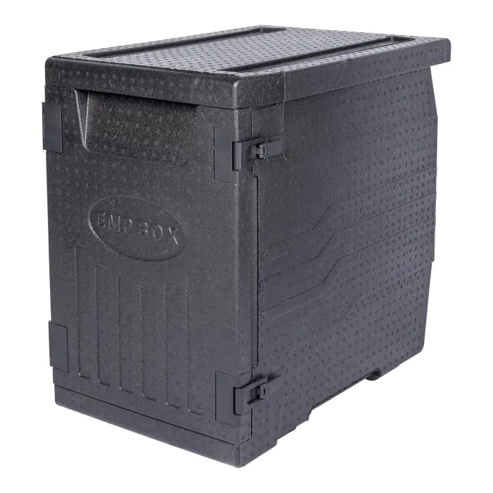 Thermobox Frontloader - 1/1 GN - 93 Liter - Zwart - Polypropyleen - H 62.5 x B 64.5 x D 44.5 CM - G-Line 77640 €224.96 Thermobox