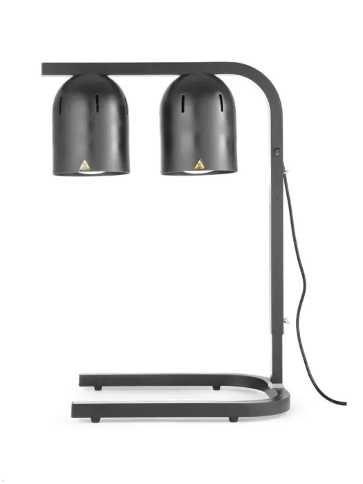 Warmtebrug - 1/1 GN - 2 Lampen - Zwart - Aluminium - 500 W - G-Line 49918 €89.96 Warmhoudlamp