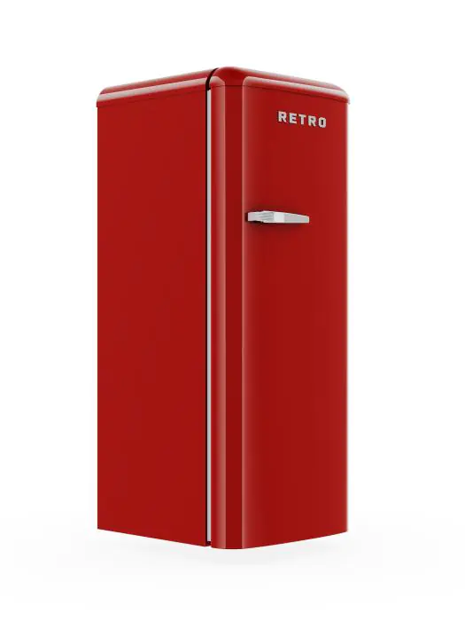 Koelkast Retro - 194 + 24 Liter - 1-Deurs - Statisch - Rood - G-Line HW-139394 €383.03 Horeca koel vriescombinatie