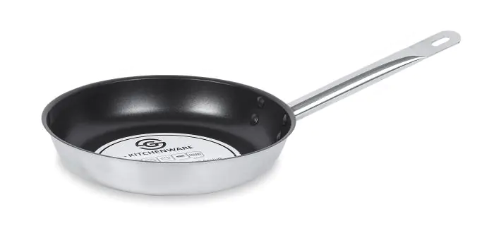 Koekenpan - Anti Aanbak - RVS - Ø 24 x H 4.5 CM - G-Line HW-139557 €24.95 Koekenpan