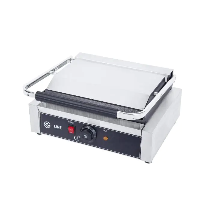 Contactgrill - Panini - Glad / RIbbel - RVS - 230V - G-Line HW-147675 €159.00 Grill elektrisch