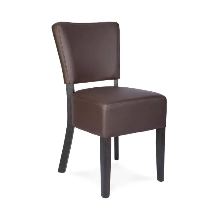 Stoel Rome - Donkerbruin - Kunstleer - G-Line HW-019051 €54.95 Lederen stoelen