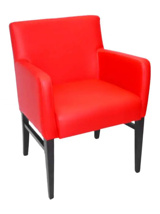 Stoel Andalusia - Armleuning - Rood - G-Line HW-019064 €84.95 Lederen stoelen