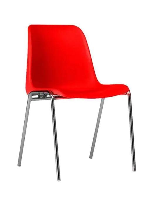 Stoel Helene - Stapelbaar - Rood - G-Line HW-01009 €29.95 Kunststof stoelen