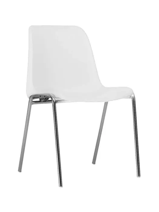Stoel Helene - Stapelbaar - Wit - G-Line HW-01005 €29.95 Kunststof stoelen