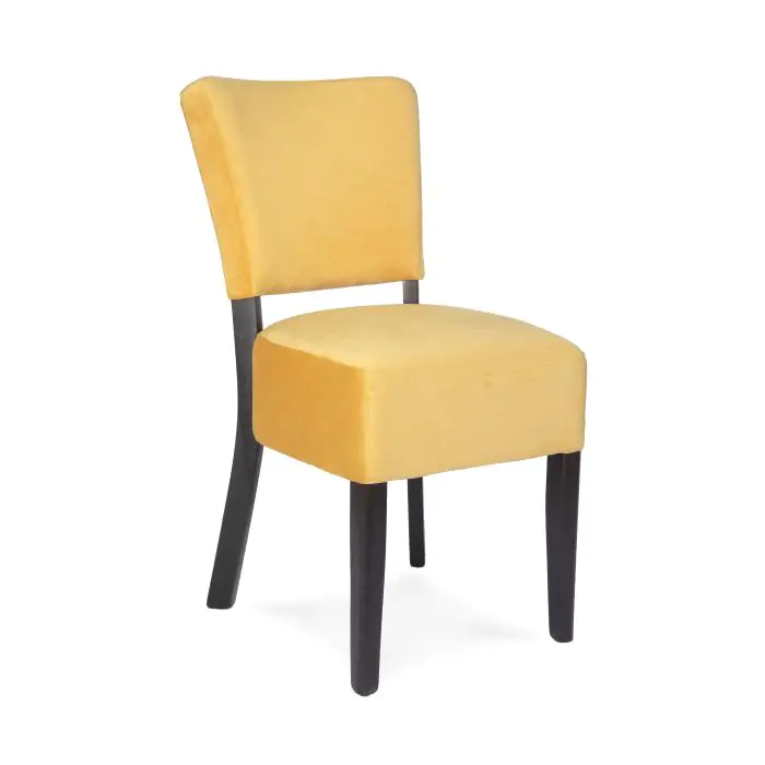 Stoel Rome - Geel - Velvet - G-Line HW-58223 €59.95 Stoffen stoelen