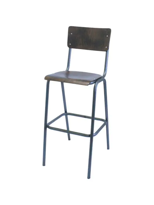 Barkruk Oldschool - Vintage Metal - Zilver - Hout - G-Line 76576 €79.95 Horeca barkrukken