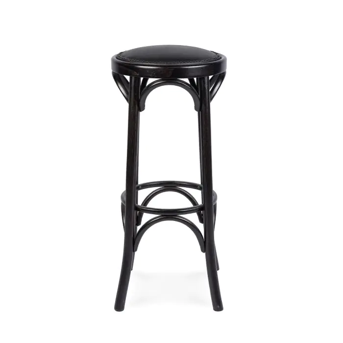Barkruk Café - Zwarte Zitting - Noten - G-Line HW-135503 €89.00 Horeca barkrukken