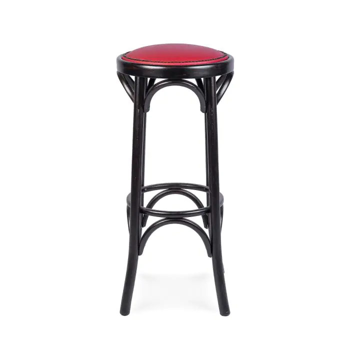 Barkruk Café - Bordeaux Zitting - Noten - G-Line HW-135502 €89.00 Horeca barkrukken