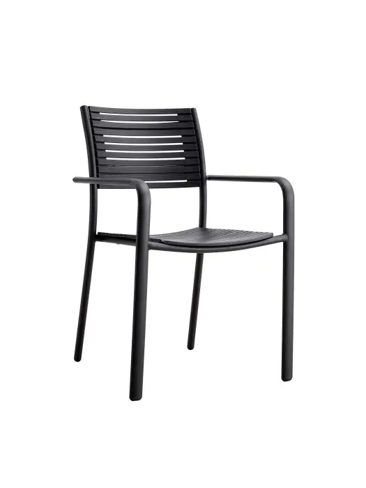 Terrasstoel Palermo - Stapelbaar - Zwart - G-Line HW-141204 €34.95 Terrasstoelen