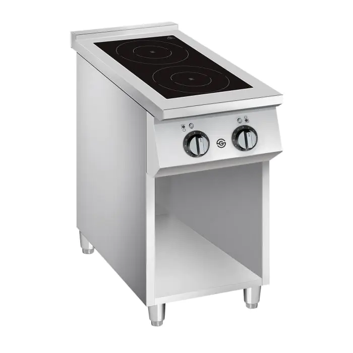 Kooktafel - Inductie - 2 Zones - RVS - 400V - B 40 CM - G700 Line - G-Line GL-149010 €1,299.00 Inductie fornuizen