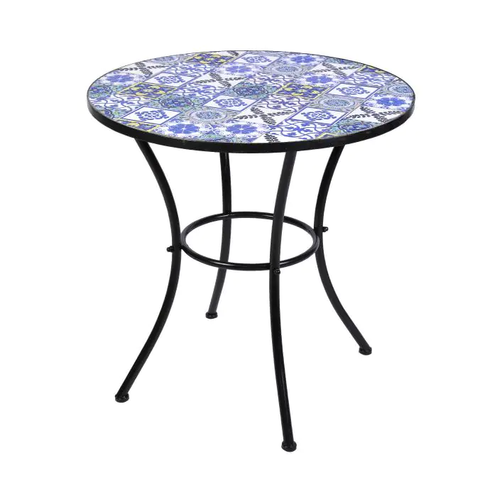 Terrastafel Greece - Keramiek – Rond – Ø 70 CM - G-Line GL-155807 €89.95 Terrastafel