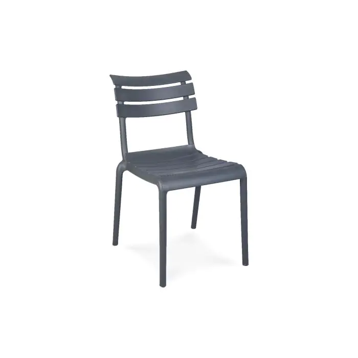 Terrasstoel Helen - Stapelbaar - Antraciet - Kunststof - G-Line GL-153752 €34.95 Terrasstoelen