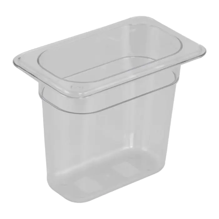 Gastronormbak - Polycarbonaat - 1/9 GN - 150 MM Diep - Transparant - G-Line GL-139455 €2.99 GN bakken plastic
