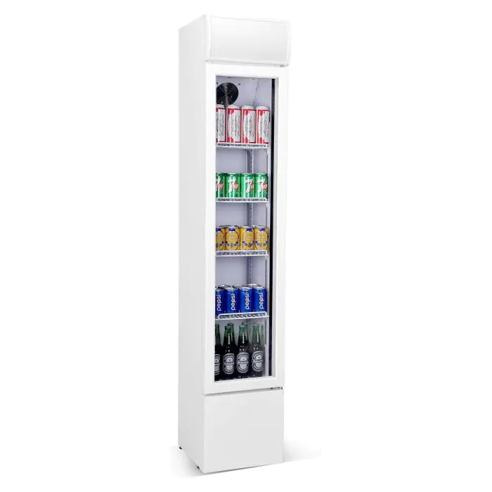 Koelkast - 105 Liter - 1-Deurs - Glazen Deur - Geventileerd - Wit - Combisteel 7455.1385 €519.00 Koelkasten met glazen deur