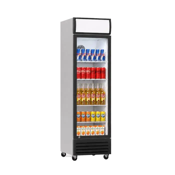 Koelkast - 360 Liter - 1-Deurs - Glazen Deur - Geventileerd - Wit - G-Line HW-JC-LD60 €439.00 Koelkasten met glazen deur