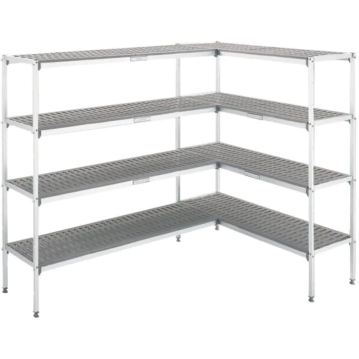 Stelling Tbv Koel- / vriescel - H 200 x B 180 x D 180 CM - L-Vorm - Aluminium / Kunststof - G-Line GL-169002 €649.00 Koelcel accessoires