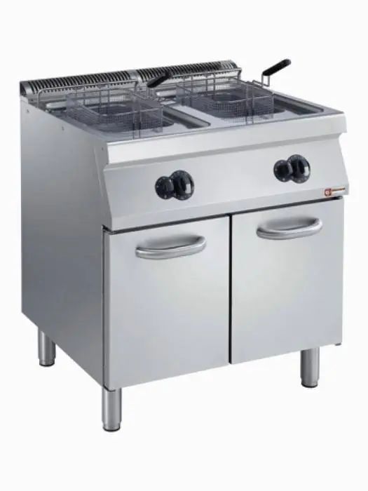 Gasfriteuse - 2 x 15 Liter - Y-kuip - Aftapkraan - Onderstel - Diamond - G17/F30A8-N G17/F30A8-N €4,561.38 Friteuses Gas