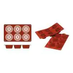 Bakmat Gugelhupf - 0.245 KG - Silicoon - Rood - 0.08 Liter - -60°C / +230°C - Silikomart - 070060 070060 €8.95 Bakmatten