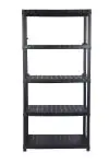 Stelling - 5 Niveau's - H 185 x B 92 x D 46 CM - Kunststof - Zwart - G-Line GL-157916 €39.95 Stelling