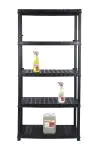 Stelling - 5 Niveau's - H 185 x B 92 x D 46 CM - Kunststof - Zwart - G-Line GL-157916 €39.95 Stelling