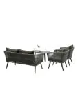 Loungeset Lille - 4-Delig - Antraciet - Rattan - G-Line HW-140804 €499.00 Terrastafel