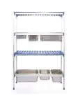 Aluminium opbergrek GN 1/1 - Aluminium Polypropyleen - H 168.5 X 35.5 X 112 CM - Hendi - 812266 812266 €197.00 Accessoires Koel/Vriescellen